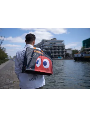 Konix KX PACMAN SHOPPING BAG MAZE Negro Bolso grande