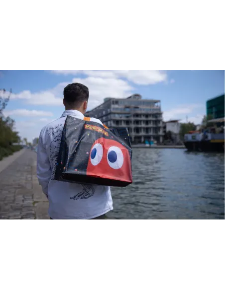 Konix KX PACMAN SHOPPING BAG MAZE Negro Bolso grande