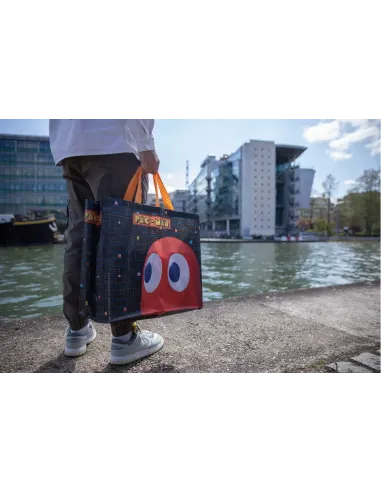 Konix KX PACMAN SHOPPING BAG MAZE Negro Bolso grande