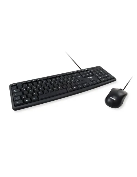 Equip 245201 teclado Ratón incluido Oficina USB QWERTY Español Negro