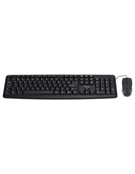 Equip 245201 teclado Ratón incluido Oficina USB QWERTY Español Negro