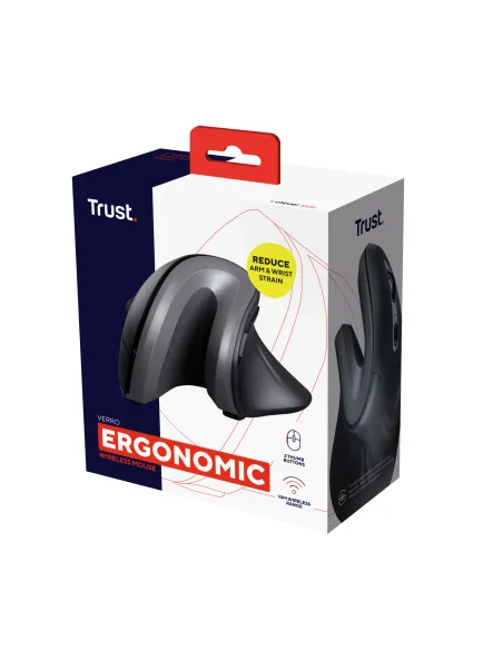 Trust Verro ratón Oficina mano derecha RF inalámbrico Óptico 1600 DPI