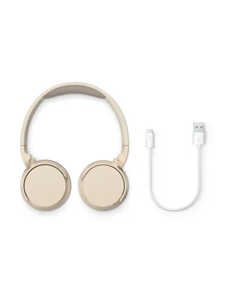 Philips TAH3209BG 00 auricular y casco Auriculares Inalámbrico Diadema Llamadas Música Bluetooth Beige