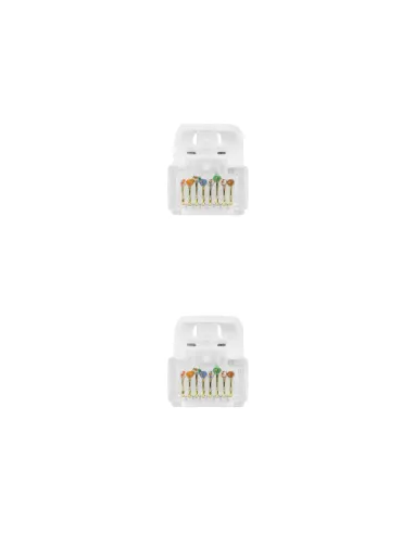 Nanocable Cable de red latiguillo RJ45 LSZH Cat.6A UTP AWG24, Blanco, 3.0m