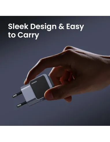 Ugreen Nexode S 30W USB-C GaN Fast Charger EU gray Teléfono móvil, Batería portátil, Teléfono Gris Corriente alterna Interior
