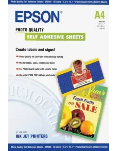 Papel epson autoadhesivo especial hq  a4 -  10 hojas