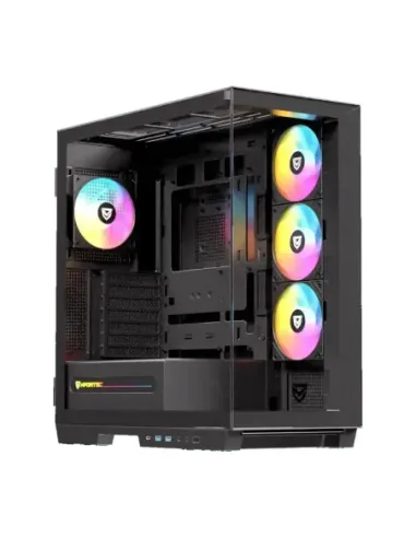 Caja ordenador gaming nfortec ursa e - atx argb cristal templado negra