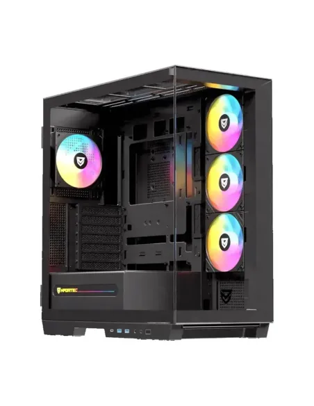 Caja ordenador gaming nfortec ursa e - atx argb cristal templado negra