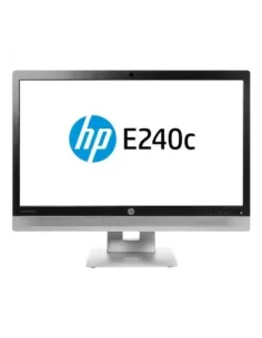 Monitor reacondicionado led hp e240c 23.8 pulgadas fullhd - multimedia - webcam - hdmi - vga - dp - negro - plata