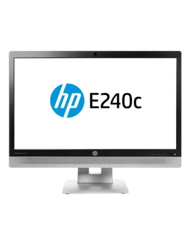 Monitor reacondicionado led hp e240c 23.8 pulgadas fullhd - multimedia - webcam - hdmi - vga - dp - negro - plata