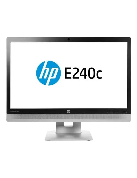 Monitor reacondicionado led hp e240c 23.8 pulgadas fullhd - multimedia - webcam - hdmi - vga - dp - negro - plata