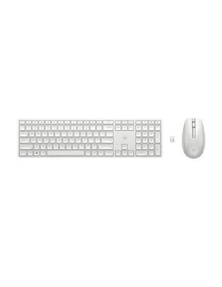 Teclado + raton hp inalámbricos 650 -  blanco