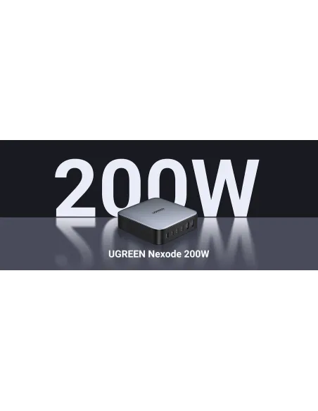 Ugreen Nexode Universal Negro, Gris Corriente alterna Carga rápida Interior