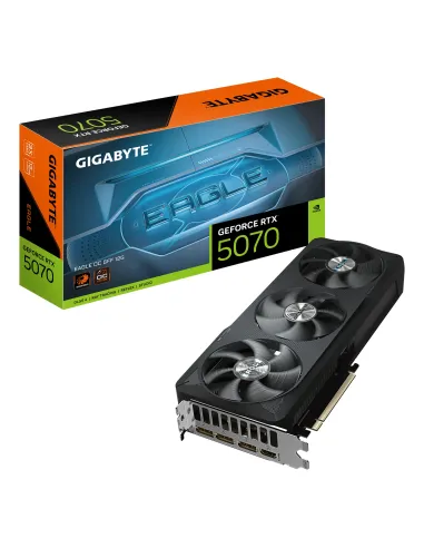 GIGABYTE GeForce RTX 5070 EAGLE OC SFF 12G Tarjeta Gráfica - 12GB GDDR7, 192 bits, PCI-E 5.0, 2587 MHz Core Clock, 3 x DP 2.1b,