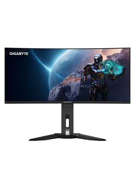 GIGABYTE Monitor de juegos curvo OLED WQHD MO34WQC de 34" - 3440 x 1440, 175Hz, 0.03ms, KVM, 250 cd m², FreeSync Premium Pro,