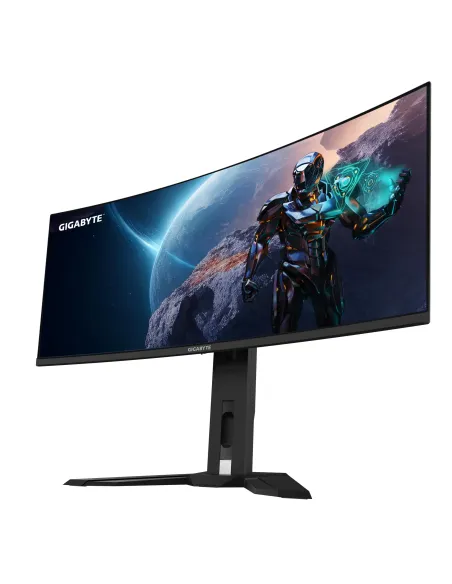GIGABYTE Monitor de juegos curvo OLED WQHD MO34WQC de 34" - 3440 x 1440, 175Hz, 0.03ms, KVM, 250 cd m², FreeSync Premium Pro,