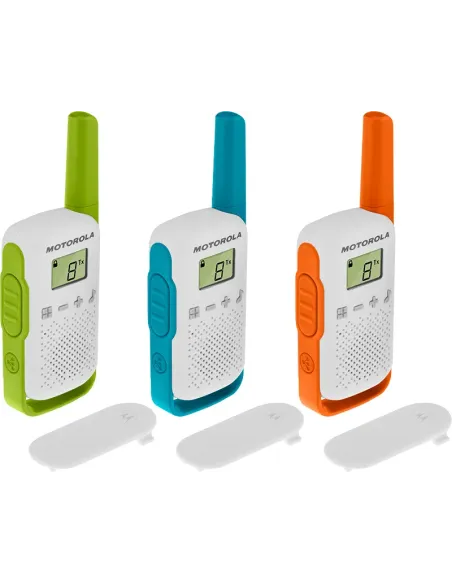Motorola T42 two-way radios 16 canales Azul, Verde, Naranja, Blanco