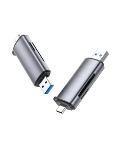 Ugreen 50706 lector de tarjeta USB Micro-USB Plata