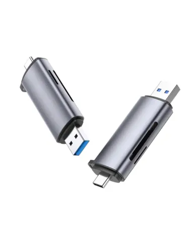 Ugreen 50706 lector de tarjeta USB Micro-USB Plata