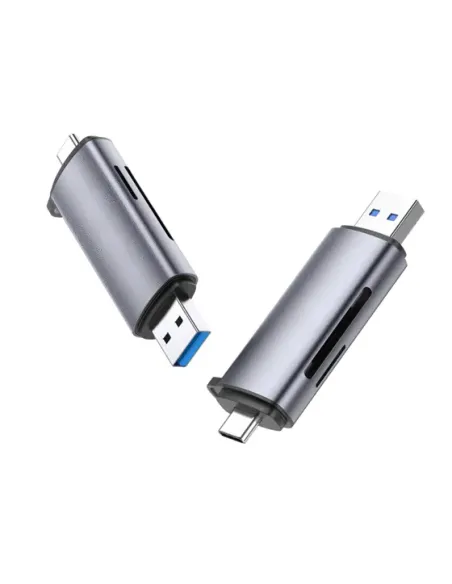 Ugreen 50706 lector de tarjeta USB Micro-USB Plata