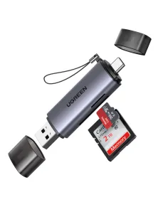 Ugreen 50706 lector de tarjeta USB Micro-USB Plata 2