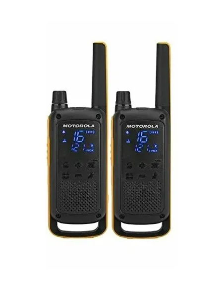 Motorola T82 Extreme Twin Pack two-way radios 16 canales Negro, Naranja