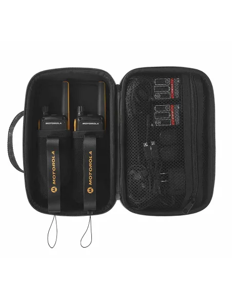 Motorola T82 Extreme Twin Pack two-way radios 16 canales Negro, Naranja