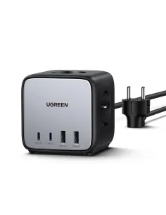 Ugreen Diginest Cube 7-in-1 3 salidas AC Tipo C 1,8 m 4 3680 W Negro 2