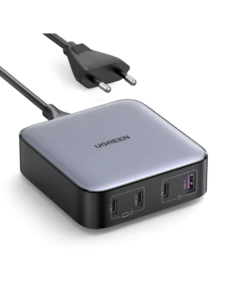 Ugreen Nexode Universal Gris Corriente alterna Carga rápida Interior