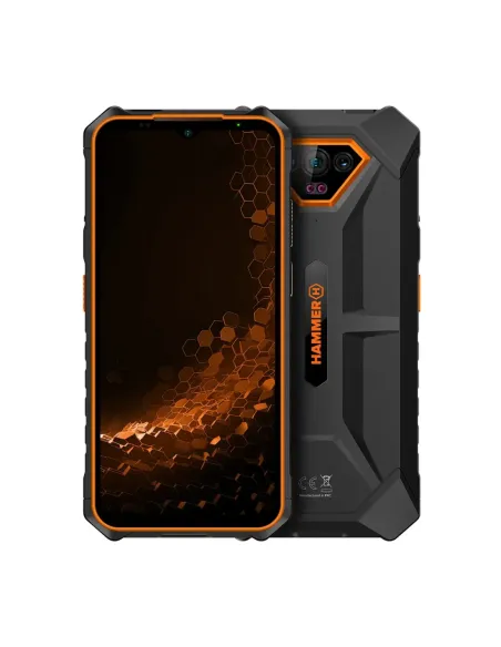 Telefono movil smartphone rugerizado hammer iron v 6gb + 6gb + 64gb naranja
