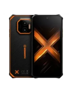 Telefono movil smartphone rugerizado hammer energy x2 5g - 8gb -  256gb -  6 pulgadas -  negro - naranja