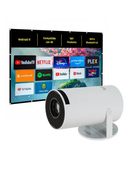 iggual Pack mini proyector + lona proyección 120"