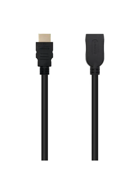 Nanocable Cable HDM 2.0 Prolongador A M-A H, Negro, 2 m