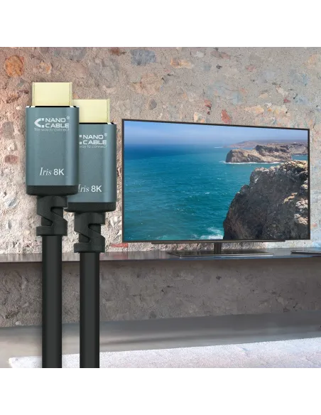 Nanocable Cable HDMI 2.1 IRIS 8K A M-A M, Negro, 3 Metros