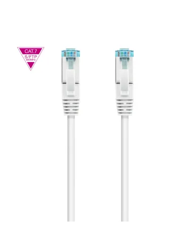 Nanocable Cable de Red Cat.7 600MHZ LSZH SFTP PIMF AWG26, Blanco, 25 cm