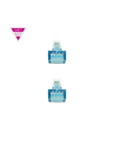 Nanocable Cable de Red Cat.7 600MHZ LSZH SFTP PIMF AWG26, Blanco, 25 cm