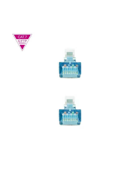 Nanocable Cable de Red Cat.7 600MHZ LSZH SFTP PIMF AWG26, Blanco, 25 cm