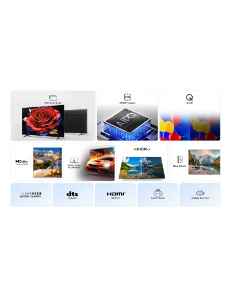 TCL P7K 50P7K Televisor 127 cm (50") 4K Ultra HD Smart TV Wifi Metálico 430 cd   m²