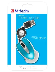 Verbatim Go Mini ratón Oficina Ambidextro USB tipo A Óptico 1000 DPI