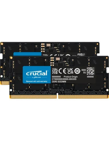 Memoria ram ddr5 32gb 2x16gb crucial  - sodimm - 5600 mhz - pc5 44800 - cl46