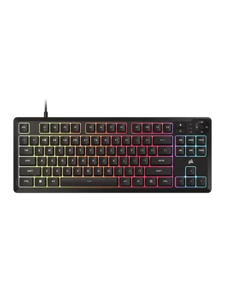 Teclado gaming corsair k55 core tkl rgb negro