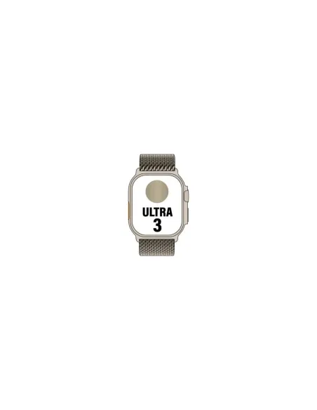 Apple Watch Ultra 3/ GPS/ Cellular/ 49mm/ Caja de Titanio Natural/ Correa Milanese S