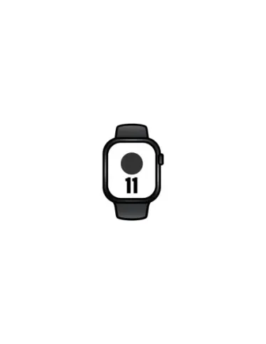 Apple Watch Series 11/ GPS/ Cellular/ 42mm/ Titanio Negro/ Pizarra Correa Deportiva Negro (M/L)