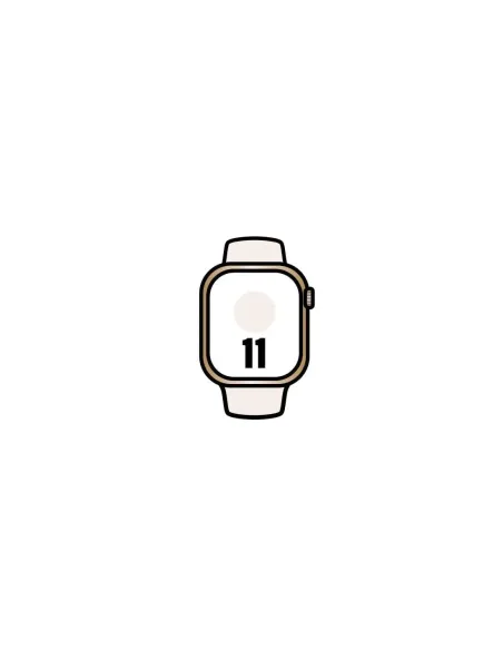 Apple Watch Series 11/ GPS/ Cellular/ 42mm/ Titanio Dorado/ Correa Deportiva Rosa Rubor (S/M)
