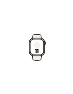 Apple Watch Series 11/ GPS/ Cellular/ 42mm/ Titanio Dorado/ Correa Deportiva Rosa Rubor (M/L)