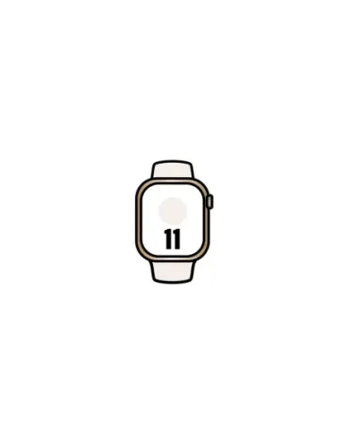 Apple Watch Series 11/ GPS/ Cellular/ 42mm/ Titanio Dorado/ Correa Deportiva Rosa Rubor (M/L)