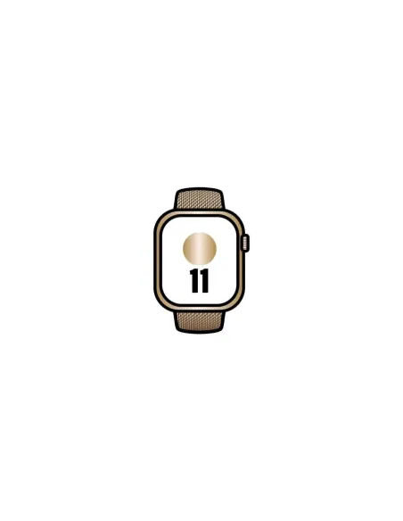 Apple Watch Series 11/ GPS/ Cellular/ 46mm/ Titanio Dorado/ Correa Milanese Dorada Loop S/M