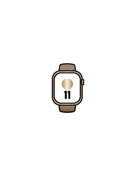 Apple Watch Series 11/ GPS/ Cellular/ 46mm/ Titanio Dorado/ Correa Milanese Dorada Loop M/L