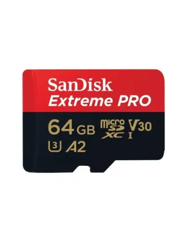 Tarjeta memoria micro secure digital 64gb sandisk extreme pro clase 10 uhs - i u3 + adaptador