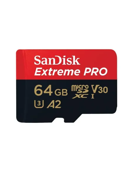 Tarjeta memoria micro secure digital 64gb sandisk extreme pro clase 10 uhs - i u3 + adaptador